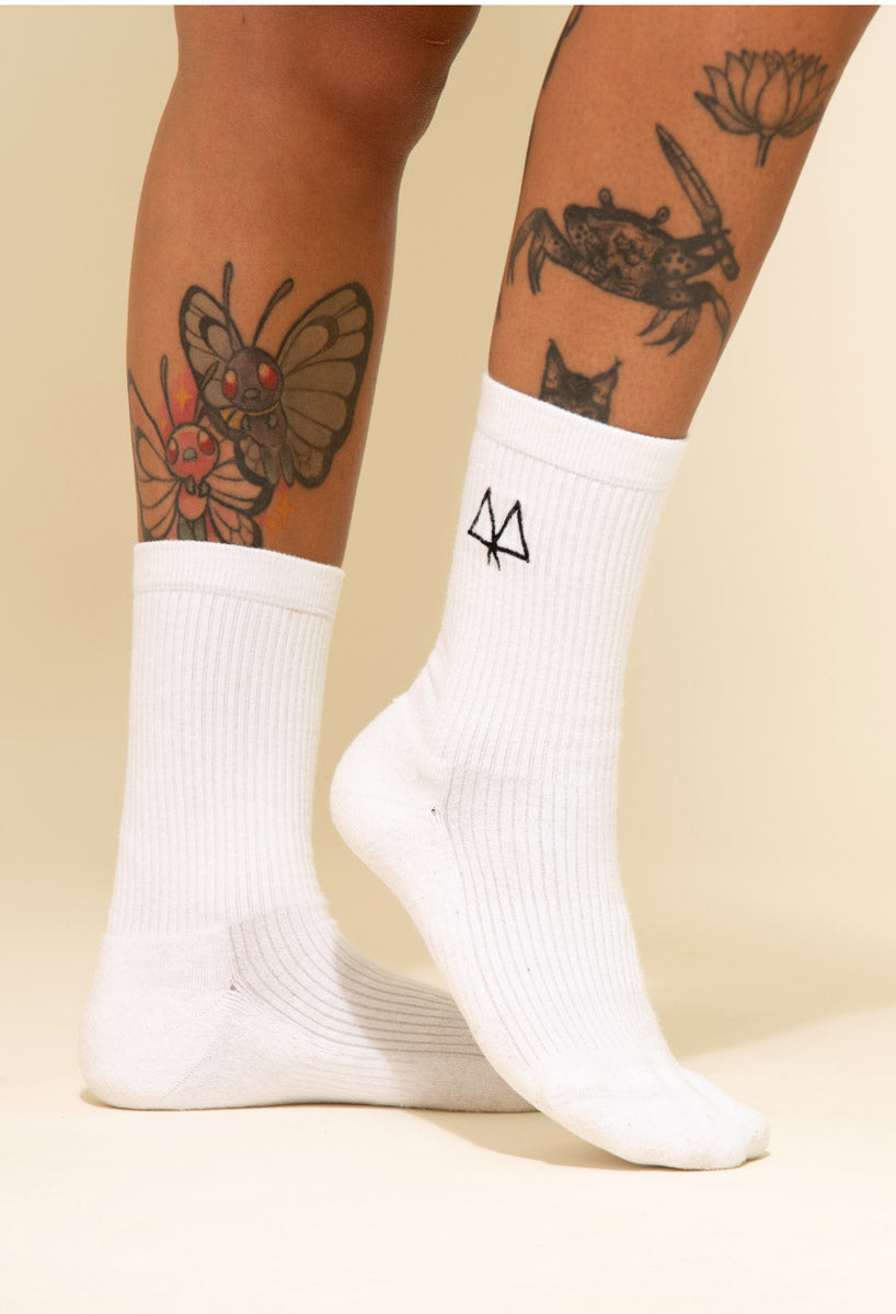 Maaree crew sock white